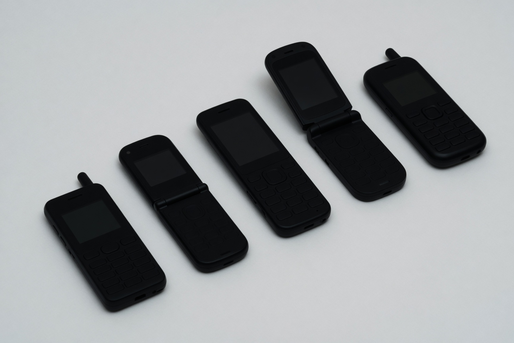 Lineup of dumbphone options for comparison