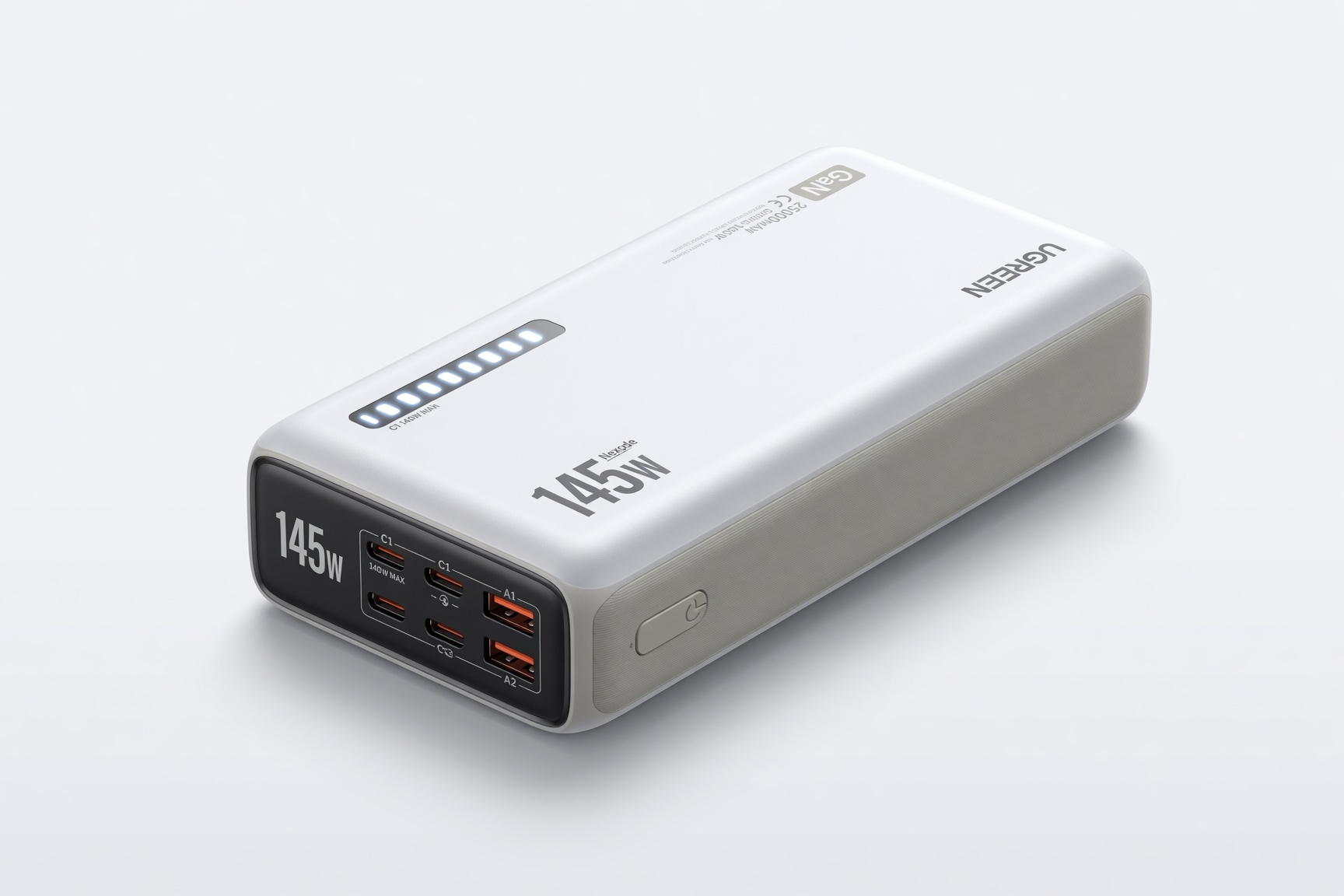 UGREEN Nexode 25000mAh 145W GaN power bank with USB-C and USB-A ports